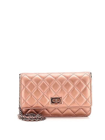 Chanel Reissue 2.55 Wallet on Chain Quilted Metallic Calfskin (view 1)