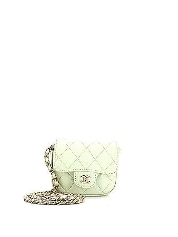 Chanel Classic Square Flap Clutch with Chain Quilted Caviar Mini (view 1)