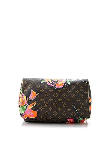 Louis Vuitton Speedy Handbag Limited Edition Monogram Roses 30 (view 2)