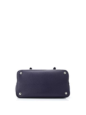 Prada Half Flap Double Turn Lock Satchel Saffiano Leather Medium (view 2)