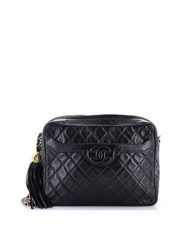 Chanel Vintage Front Pocket Camera Bag Quilted Lambskin Medium (view 1)