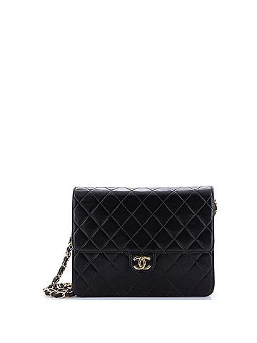 Chanel Vintage Clutch with Chain Quilted Leather Small (view 1)