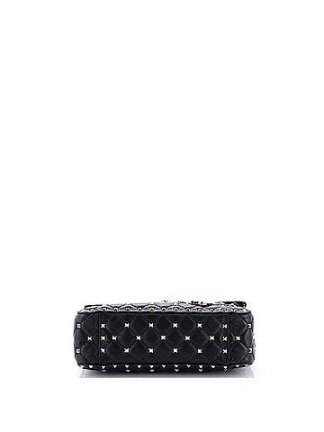 Valentino Garavani Rockstud Spike Flap Bag Embellished Quilted Leather Medium (view 2)