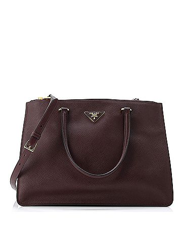Prada Cuir Double Zip Tote Saffiano Leather Medium (view 1)