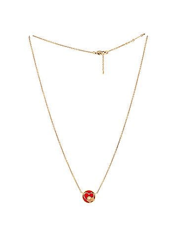 Christian Dior Rose des Vents Heart Motif Necklace 18K Yellow Gold with Diamond and Ceramic (view 2)