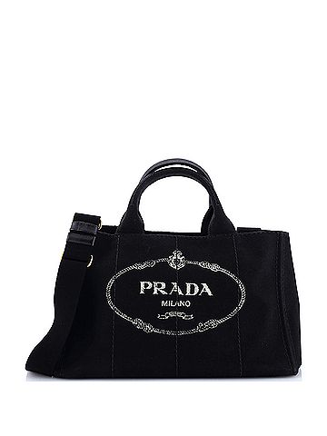 Prada Canapa Convertible Tote Canvas Medium (view 1)