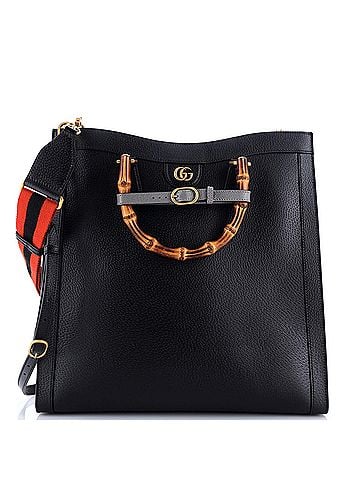 Gucci Diana NM Bamboo Handle Tote Leather Large (view 1)