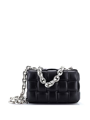 Bottega Veneta Cassette Chain Crossbody Bag Padded Maxi Intrecciato Leather (view 1)