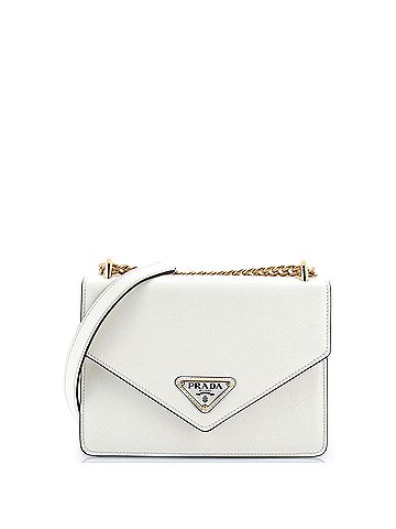 Prada Envelope Flap Chain Shoulder bag Saffiano Leather Small (view 1)