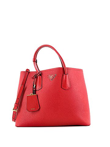Prada Cuir Double Tote Saffiano Leather Medium (view 1)