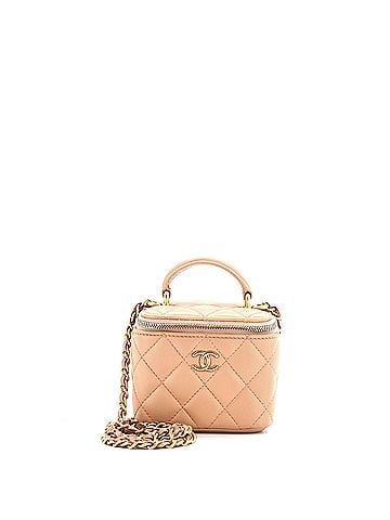 Chanel Classic Top Handle Vanity Case with Chain Quilted Lambskin Mini (view 1)