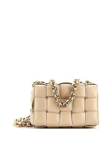 Bottega Veneta Cassette Chain Crossbody Bag Padded Maxi Intrecciato Leather (view 1)