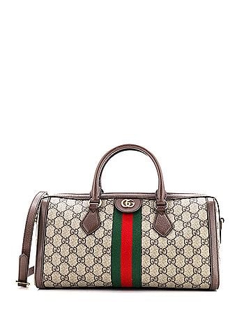 Gucci Ophidia Boston Bag GG Coated Canvas Medium (view 1)