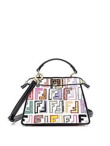 Fendi Peekaboo ISeeU Bag Embroidered Zucca Canvas Petite (view 1)