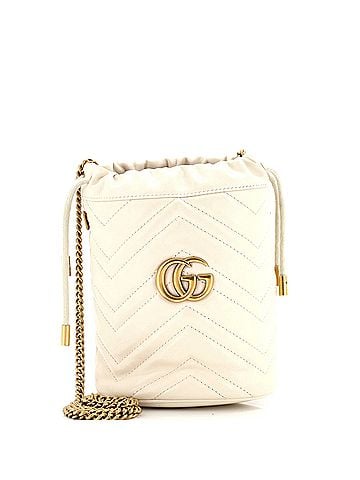 Gucci GG Marmont Bucket Bag Matelasse Leather Mini (view 1)
