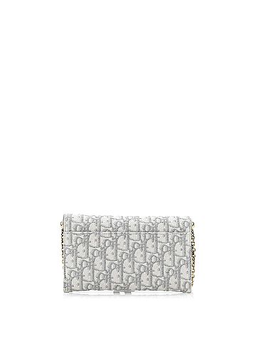 Christian Dior Saddle Chain Wallet Oblique Canvas (view 2)