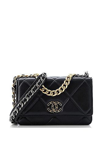 Chanel 19 Wallet on Chain Quilted Goatskin (view 1)
