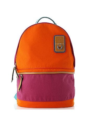 Loewe Eye/Loewe/Nature Tech Backpack Canvas with Leather (view 1)