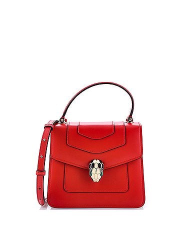 Bvlgari Serpenti Forever Top Handle Bag Leather Small (view 1)
