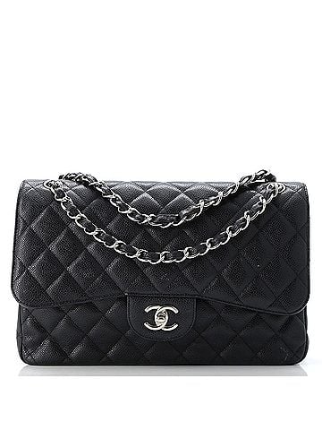 Chanel Classic Double Flap Bag Quilted Caviar Jumbo (view 1)