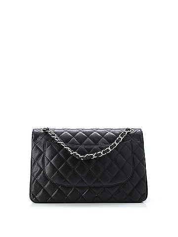Chanel Classic Double Flap Bag Quilted Caviar Jumbo (view 2)