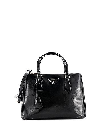 Prada Double Zip Lux Tote Vernice Saffiano Leather Small (view 1)