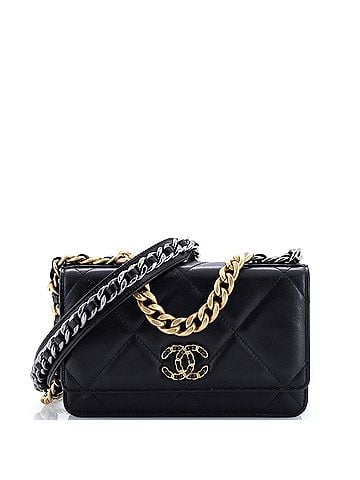 Chanel 19 Wallet on Chain Quilted Goatskin (view 1)