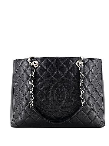 Chanel Grand Shopping Tote Quilted Caviar (view 1)