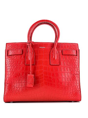 Saint Laurent Sac de Jour Bag Crocodile Embossed Leather Small (view 1)