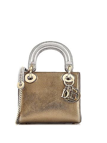 Christian Dior Lady Dior Chain Bag Lizard Mini (view 1)