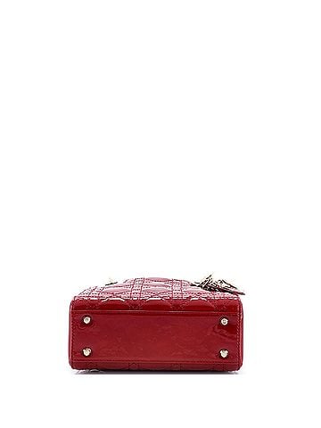 Christian Dior Lady Dior Chain Bag Cannage Quilt Patent Mini (view 2)