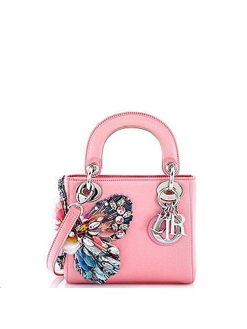 Christian Dior Lady Dior Bag Embellished Satin Mini (view 1)