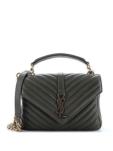 Saint Laurent Classic Monogram College Bag Matelasse Chevron Leather Medium (view 1)