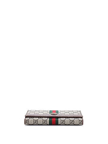 Gucci Ophidia Chain Wallet GG Coated Canvas (view 2)