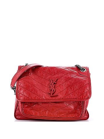 Saint Laurent Niki Chain Flap Bag Matelasse Chevron Leather Medium (view 1)