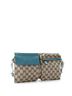 Gucci 100% Canvas Plain Blue Brown Vintage Double Belt Bag GG Canvas with Leather One size - photo 3