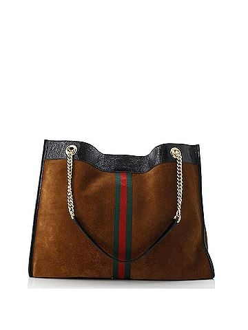 Gucci Rajah Chain Tote Suede Large (view 2)