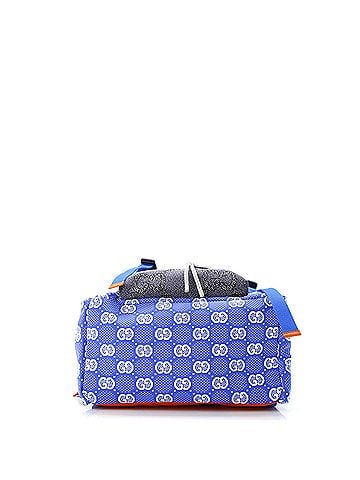 Gucci Panelled Double Buckle Backpack GG Jacquard Nylon and Rubber Large (view 2)