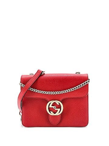 Gucci Interlocking Shoulder Bag Leather Small (view 1)