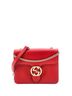 Gucci 100% Leather Red Interlocking Shoulder Bag Leather Small One size - photo 1