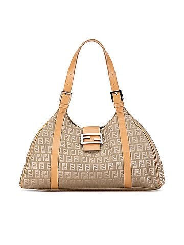 Fendi Zucchino Canvas Shoulder Bag (view 1)