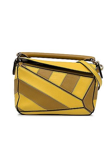 Loewe Mini Puzzle Rugby Stripe Satchel (view 1)