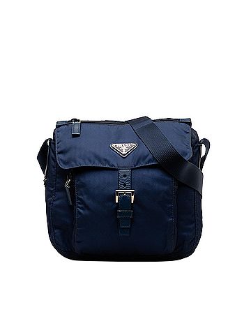 Prada Tessuto Zip Buckle Messenger Bag (view 1)