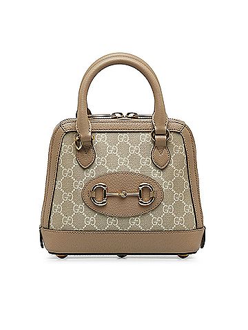 Gucci Mini GG Supreme Horsebit 1955 Satchel (view 1)