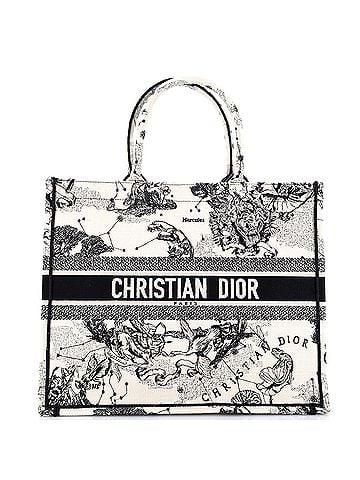 Christian Dior Book Tote Embroidered Canvas Large (view 1)