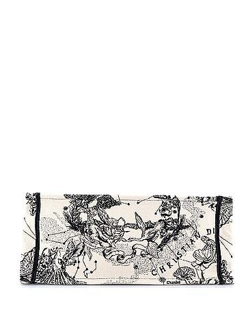 Christian Dior Book Tote Embroidered Canvas Large (view 2)