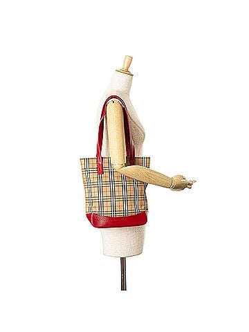 Burberry Haymarket Check Canvas Tote (view 2)