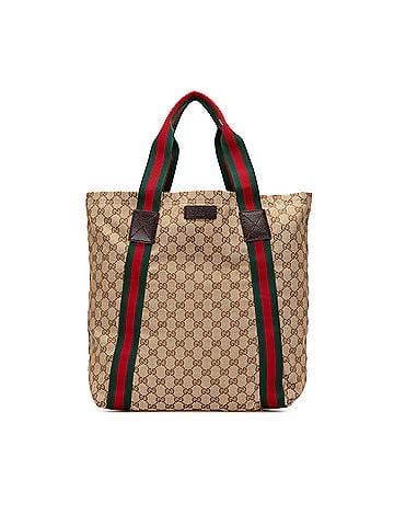 Gucci GG Canvas Web Tote  (view 1)