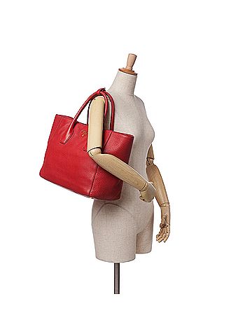 Prada Vitello Daino Open Convertible Tote (view 2)