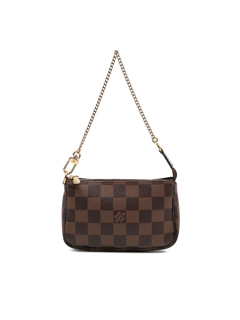 Louis Vuitton 100% Coated Canvas Brown Damier Ebene Mini Pochette Accessoires One size - photo 1